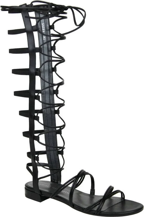 Women's Sparta Leather Gladiator Boots