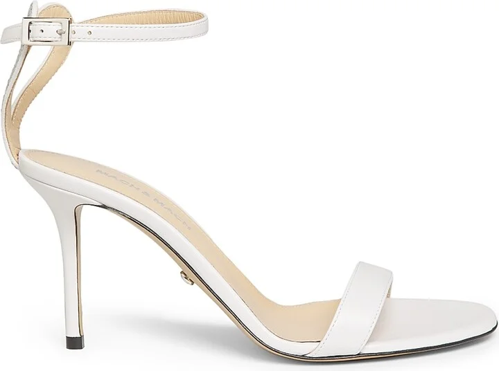 Women's Special Heart Leather Sandals - White - Size 6
