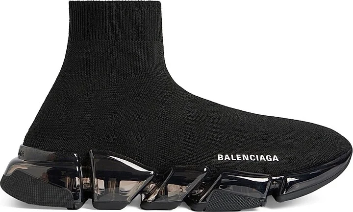 Women's Speed 2.0 Full Clear Sole Recycled Knit Sneakers - Black - Size 6