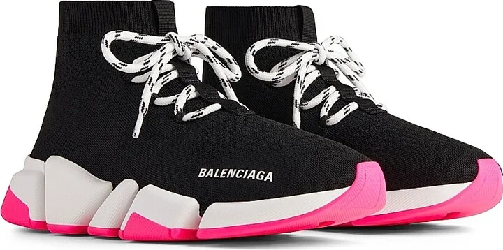 Women's Speed 2.0 Lace-Up Recycled Knit Sneakers - Black - Size 7 - Image 2