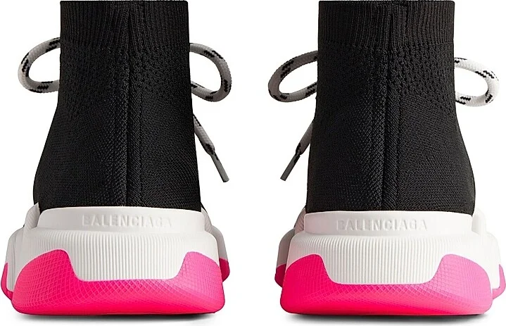 Women's Speed 2.0 Lace-Up Recycled Knit Sneakers - Black - Size 7 - Image 3