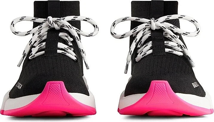 Women's Speed 2.0 Lace-Up Recycled Knit Sneakers - Black - Size 7 - Image 4