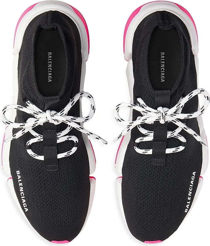 Women's Speed 2.0 Lace-Up Recycled Knit Sneakers - Black - Size 7 - Image 6