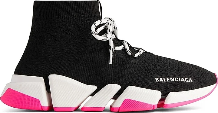 Women's Speed 2.0 Lace-Up Recycled Knit Sneakers - Black - Size 7