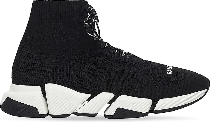Women's Speed 2.0 Lace-up Sneakers - Black White - Size 6