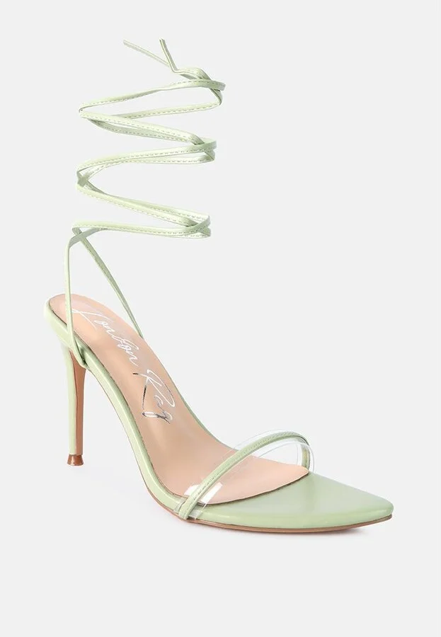 Womens Sphynx High Heel Lace Up Heels - Image 3