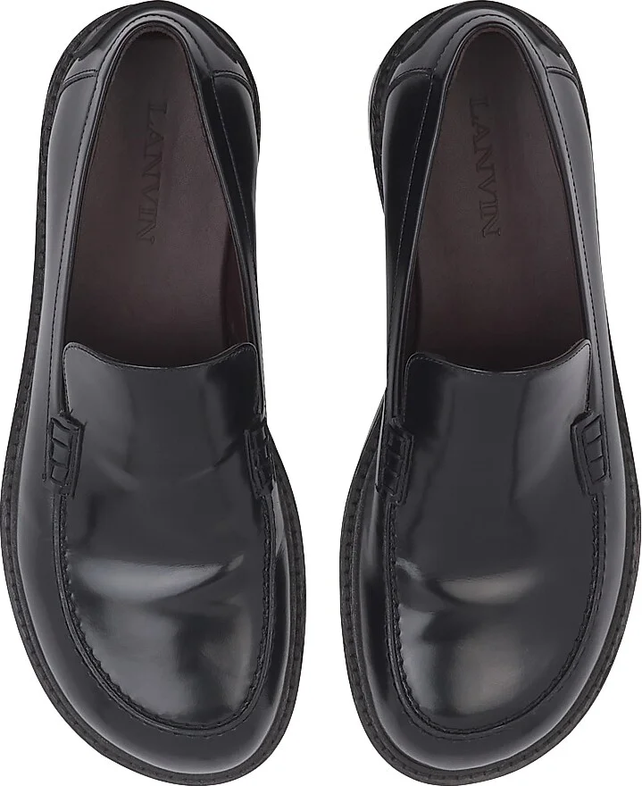 Women's Spinto Loafers in Glossy Leather - Black - Size 4.5 - Image 3