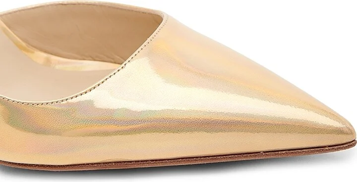 Women's Spiral Wrap 100MM Stiletto Heels - Gold Laser Calf - Size 6 - Image 5