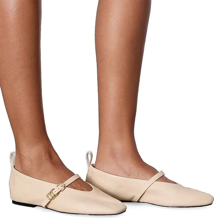 Women's Spire Leather Mary Janes - Cream - Size 9 - Image 5