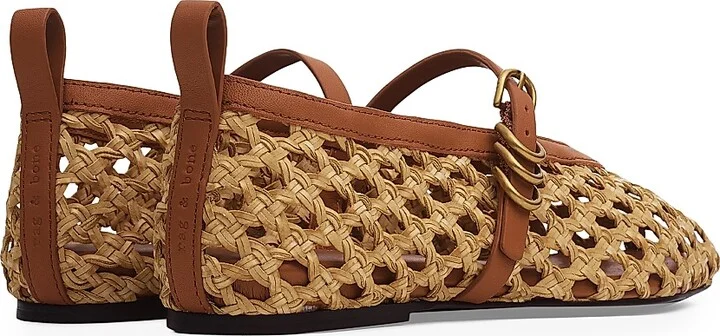 Women's Spire Woven Mary Janes - Natural - Size 6.5 - Image 2