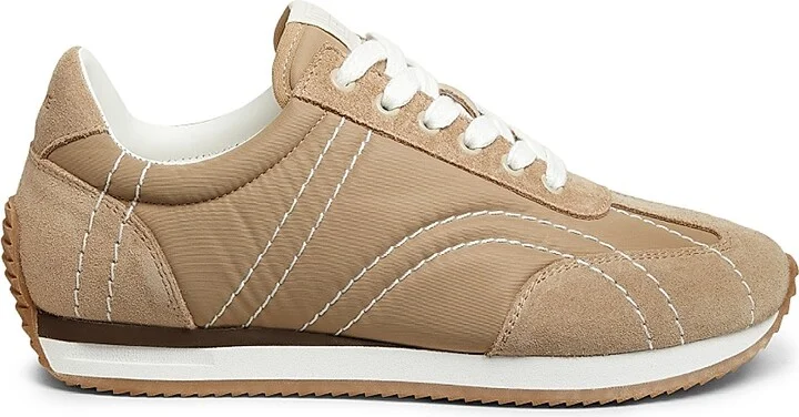 Women's Sport Low-Top Sneakers - Sand - Size 5