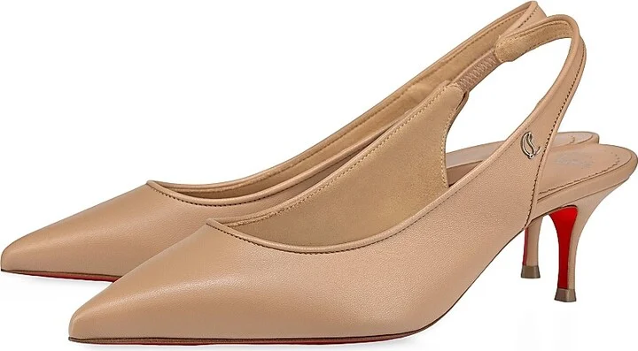 Women's Sporty Kate 55MM Leather Slingback Pumps - Black - Size 5 - Image 5