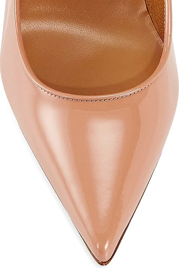 Women's Sporty Kate 85MM Patent Leather Pumps - Beige - Size 8 - Image 4