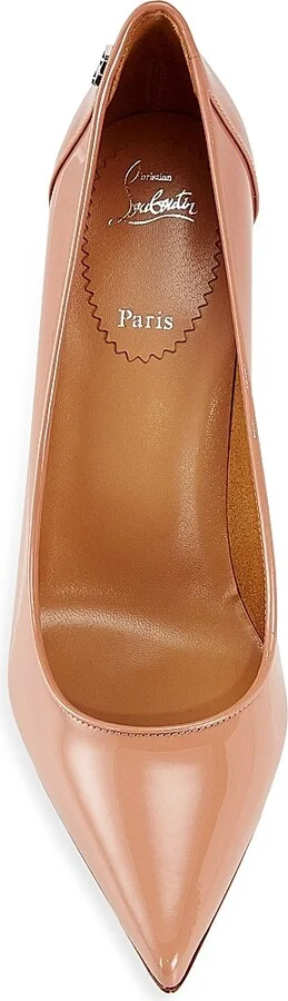 Women's Sporty Kate 85MM Patent Leather Pumps - Beige - Size 8 - Image 5