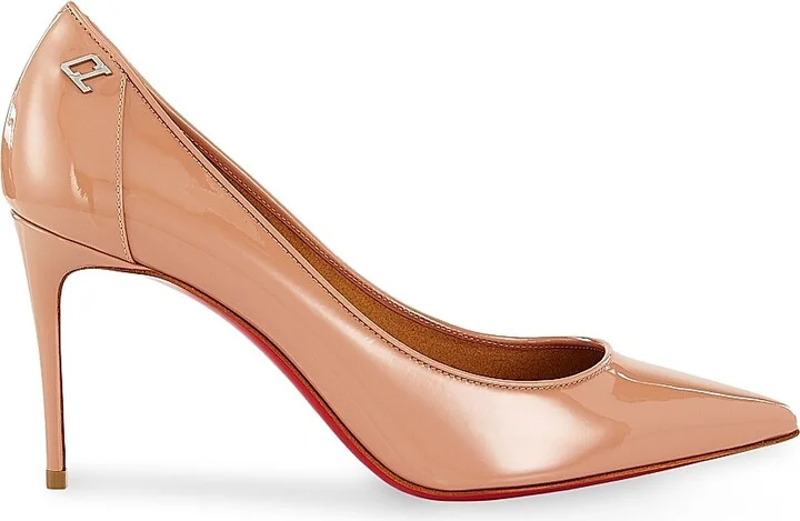 Women's Sporty Kate 85MM Patent Leather Pumps - Beige - Size 8