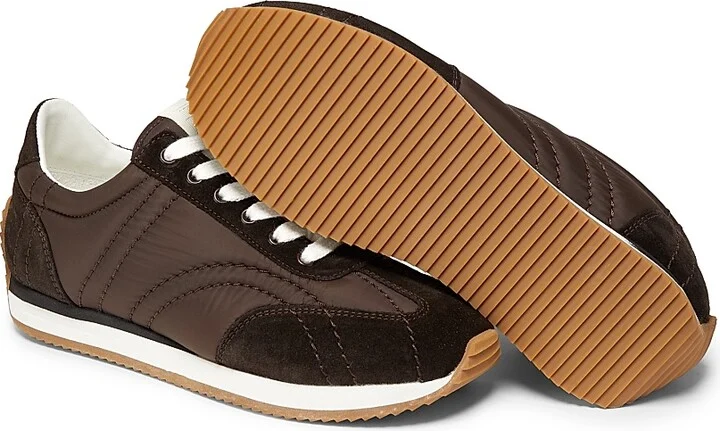 Women's Sporty Monogram-Quilted Low-Top Sneakers - Espresso - Size 5 - Image 6
