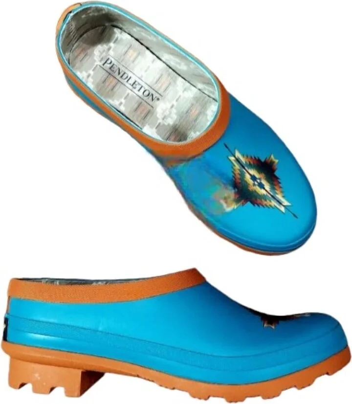 Women's Spring Clog In Turquoise Pagosa