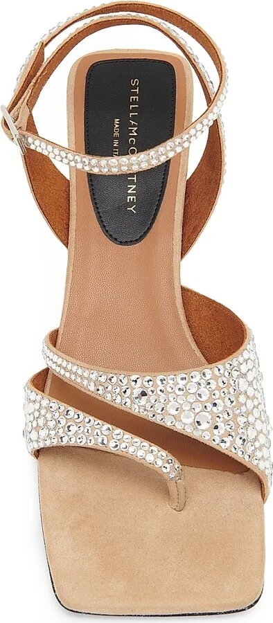 Women's Spur 48MM Hotfix-Embellished Sandals - Desert - Size 6 - Image 4