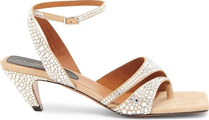 Women's Spur 48MM Hotfix-Embellished Sandals - Desert - Size 6