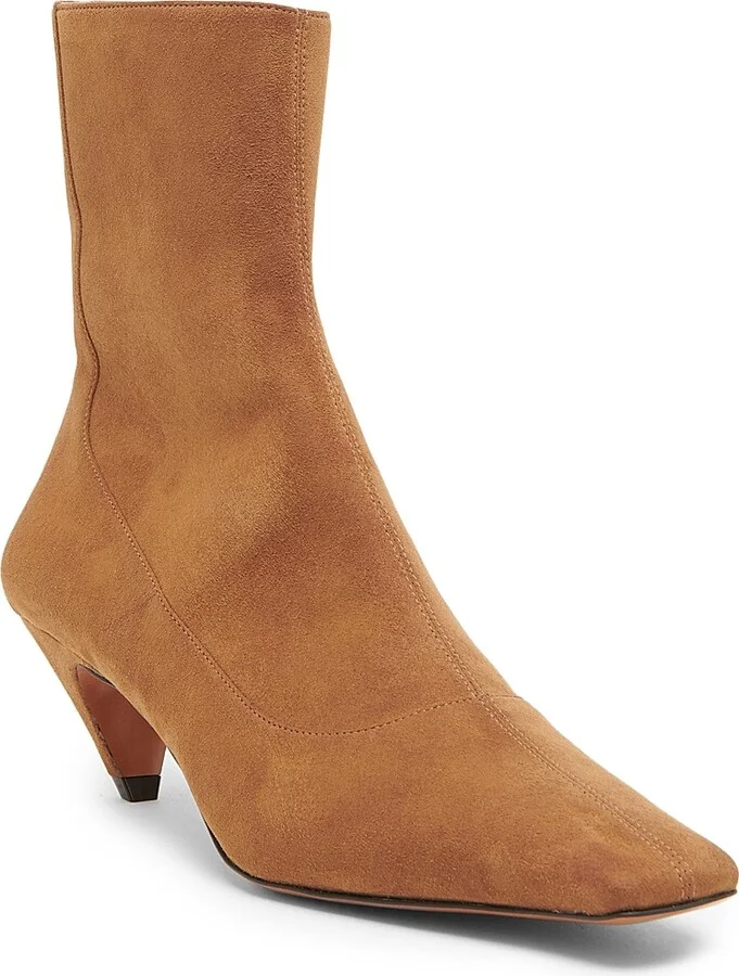 Women's Spur 48MM Square-Toe Ankle Boots - Pecan - Size 6 - Image 2