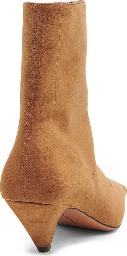 Women's Spur 48MM Square-Toe Ankle Boots - Pecan - Size 6 - Image 3
