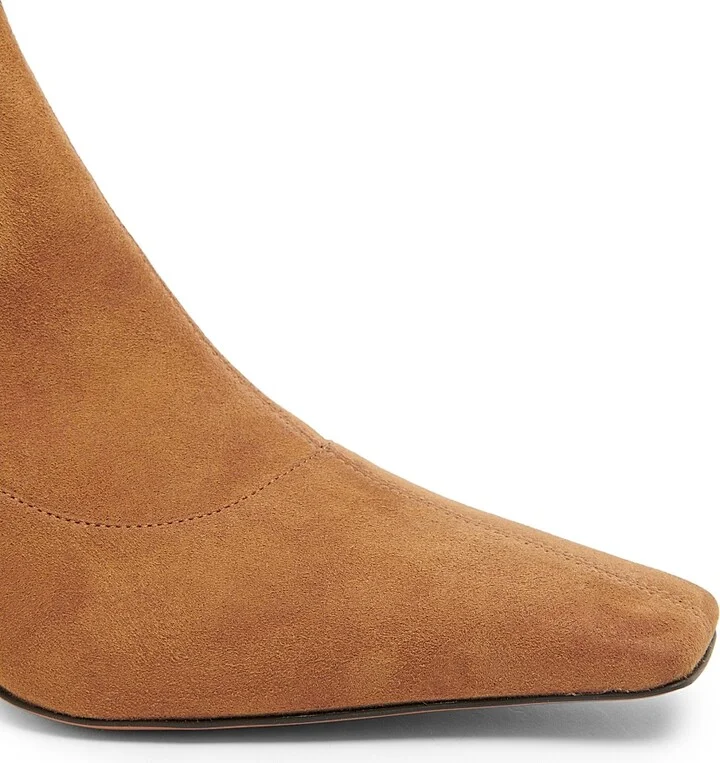Women's Spur 48MM Square-Toe Ankle Boots - Pecan - Size 6 - Image 5