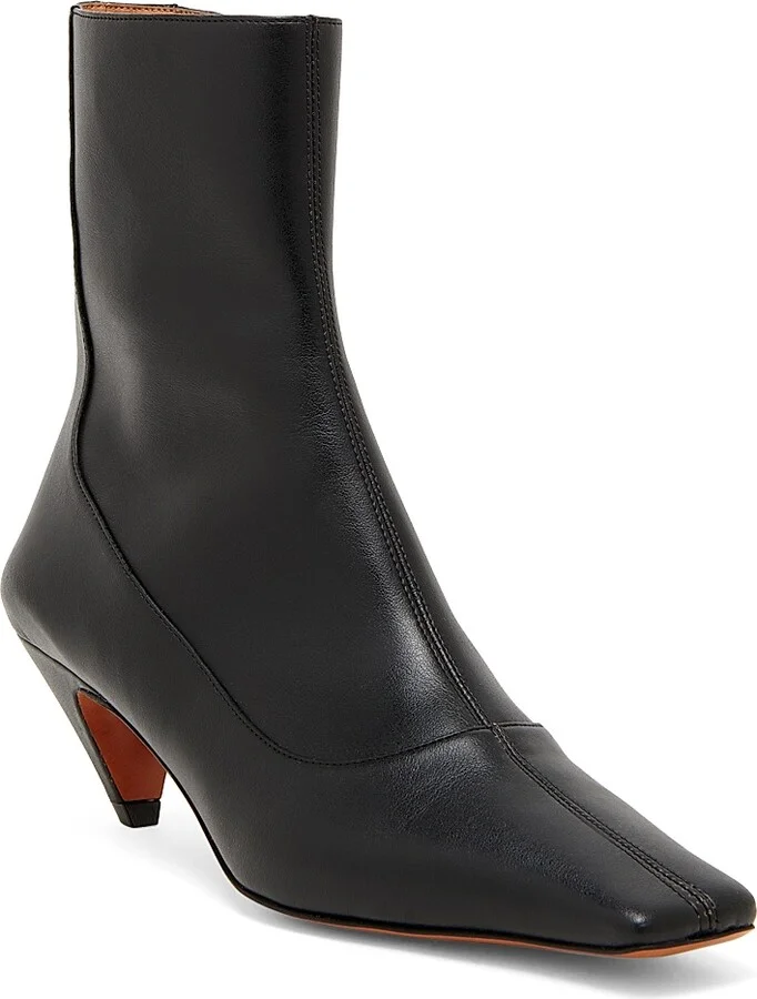 Women's Spur 50MM Kitten Heel Ankle Boots - Black - Size 5 - Image 2