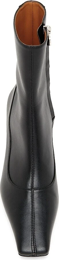 Women's Spur 50MM Kitten Heel Ankle Boots - Black - Size 5 - Image 4