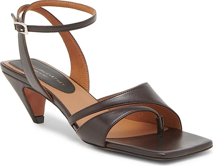 Women's Spur 50MM Kitten Heel Sandals - Brown - Size 6 - Image 2