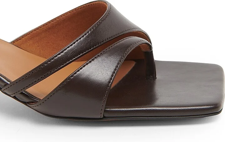 Women's Spur 50MM Kitten Heel Sandals - Brown - Size 6 - Image 5
