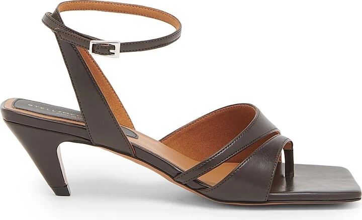 Women's Spur 50MM Kitten Heel Sandals - Brown - Size 6