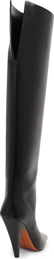 Women's Spur 95MM Square Toe Knee-High Boots - Black - Size 6 - Image 3