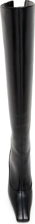 Women's Spur 95MM Square Toe Knee-High Boots - Black - Size 6 - Image 4
