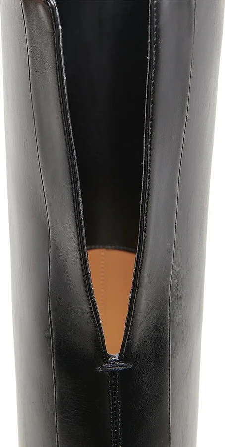 Women's Spur 95MM Square Toe Knee-High Boots - Black - Size 6 - Image 5