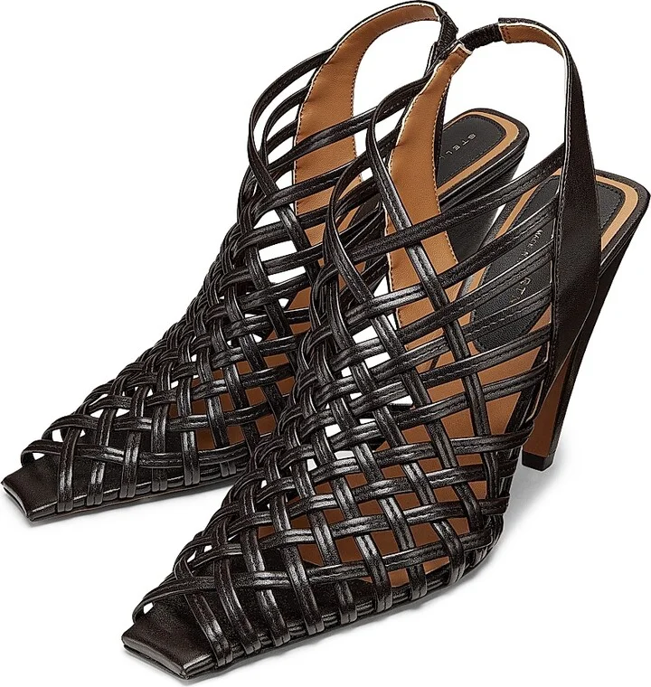Women's Spur Alter-Mat 95MM Woven Slingback Sandals - Coffee - Size 6 - Image 2