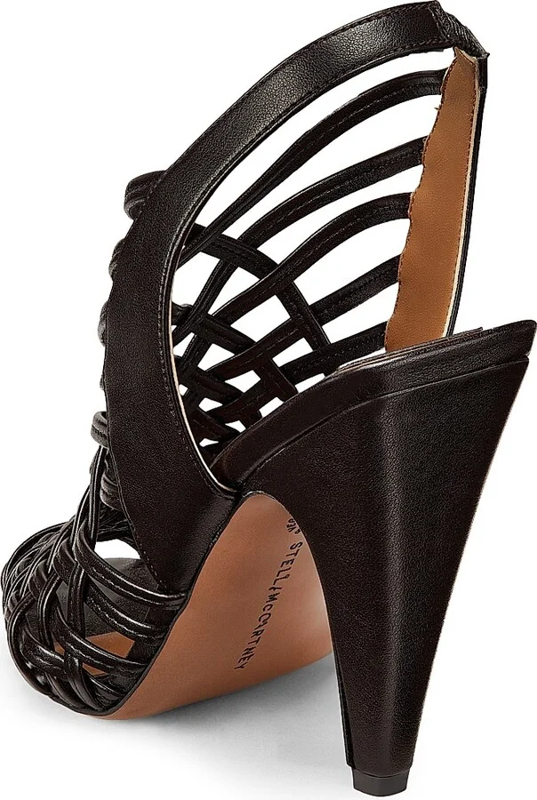 Women's Spur Alter-Mat 95MM Woven Slingback Sandals - Coffee - Size 6 - Image 3