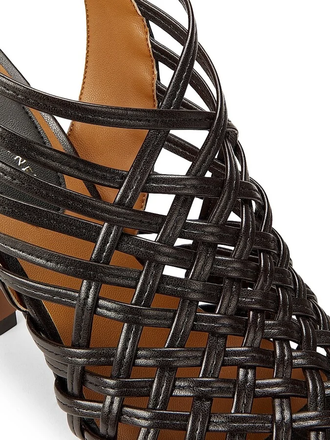 Women's Spur Alter-Mat 95MM Woven Slingback Sandals - Coffee - Size 6 - Image 5