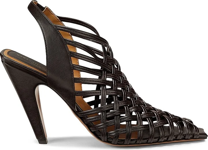 Women's Spur Alter-Mat 95MM Woven Slingback Sandals - Coffee - Size 6