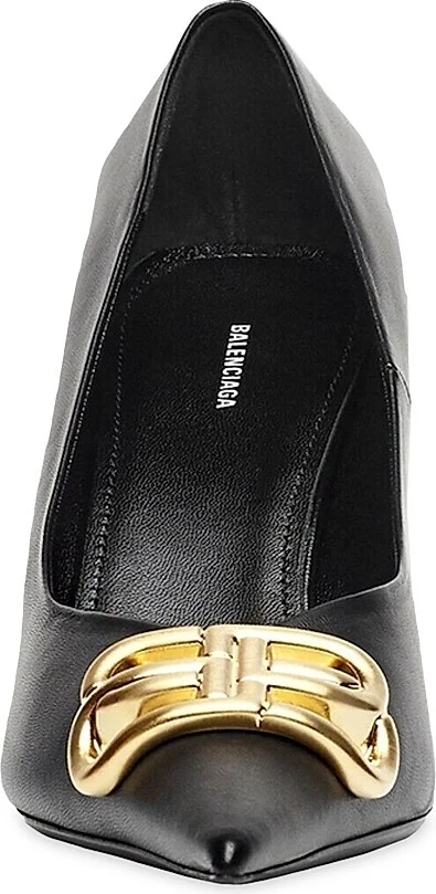 Women's Square Knife 80MM Pumps - Black - Size 5 - Image 3