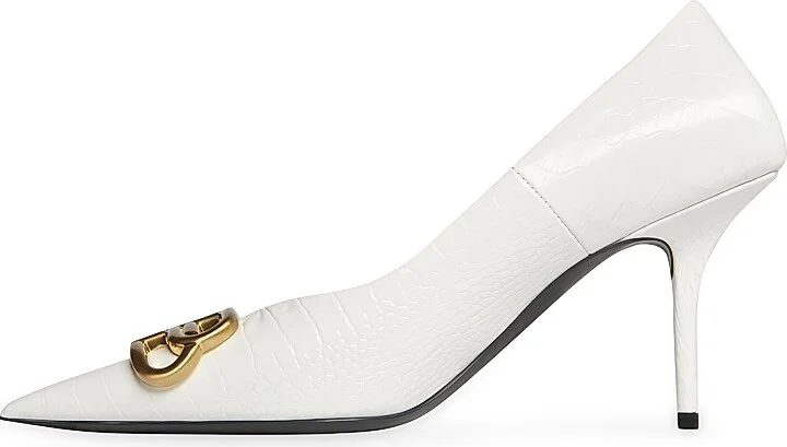 Women's Square Knife BB 80mm Pumps - White - Size 6 - Image 4