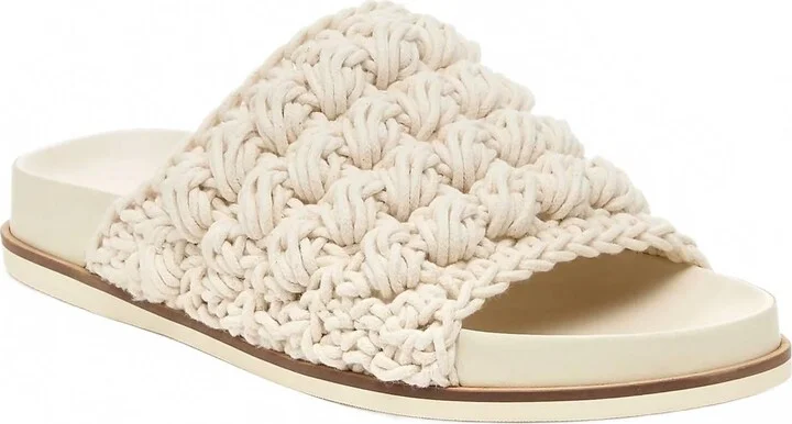 Women's Squish Shell Bubble Slide Sandals In White