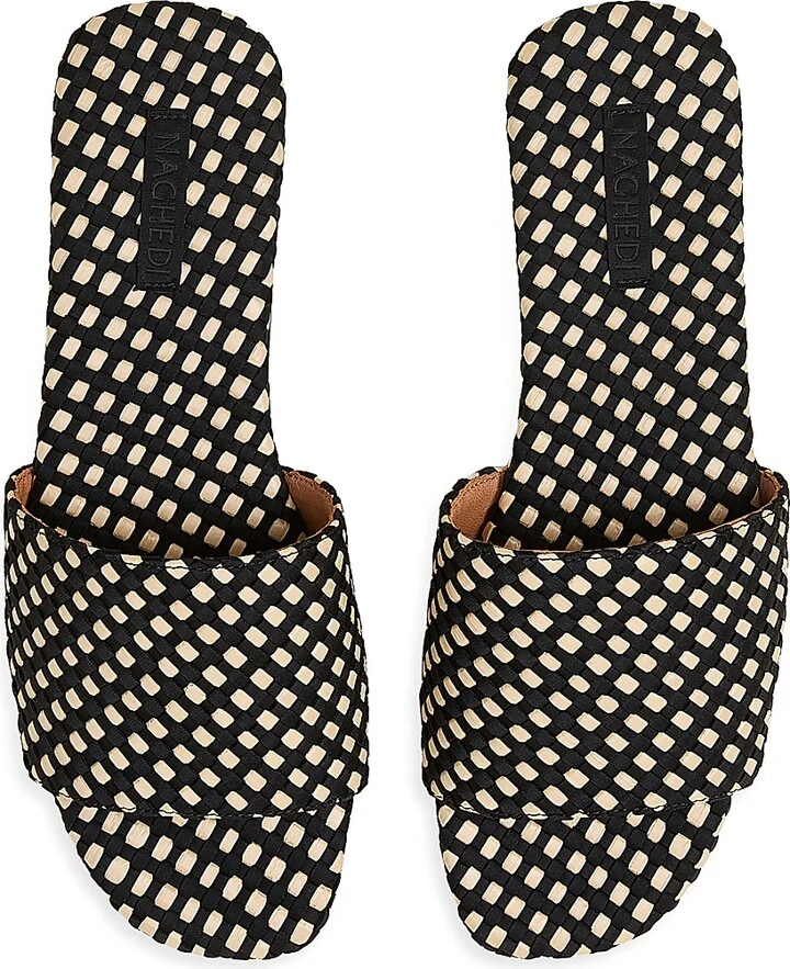 Women's St. Barths Raffia Slide Sandals - Costa - Size 8.5 - Image 2