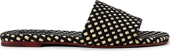 Women's St. Barths Raffia Slide Sandals - Costa - Size 8.5