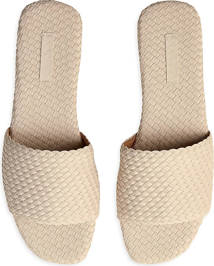 Women's St. Barths Slide Sandals - Ecru - Size 5 - Image 3