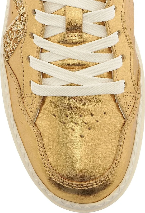 Women's St Bold Metallic Leather Sneakers - Gold - Size 6 - Image 5