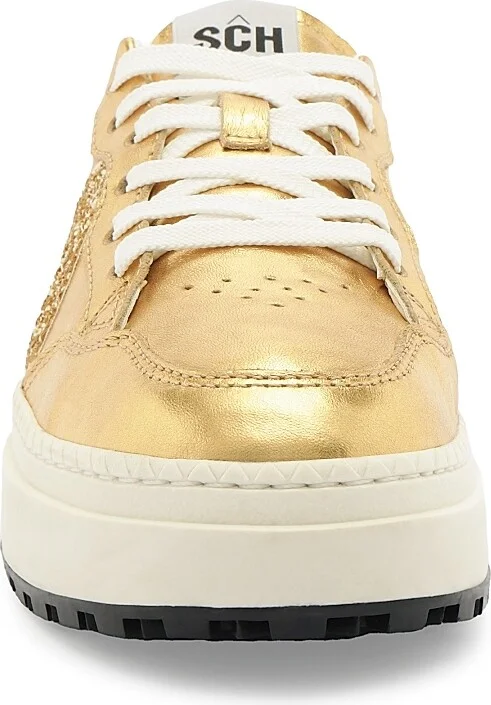 Women's St Bold Metallic Leather Sneakers - Gold - Size 6 - Image 7