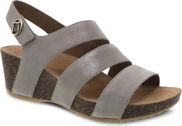 Women's Stacey Wedge Sandal In Taupe Glazed