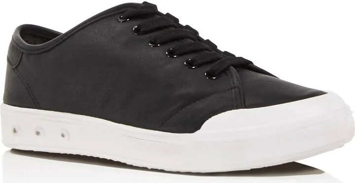 Women's Standard Issue Leather Sneaker In Black