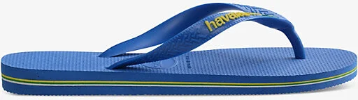 Womens Star Blue Brasil Patria Logo-Embossed Rubber Flip-Flops 6/7