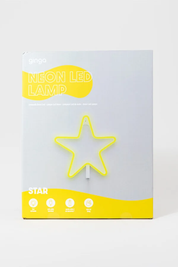 Women's Star LED Neon Sign in Yellow by Francesca's - Size: One Size